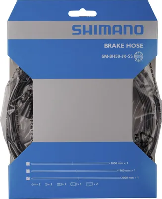 Produktbild von Shimano Bremsleitung SM-BH59 JKSS 200cm Brake Hose mit Olive Pin Überwurfmutter