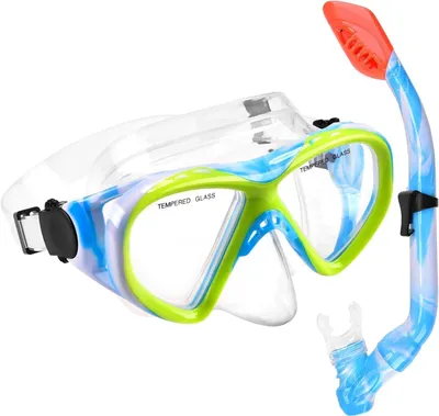 Produktbild von Schnorchelset für Kinder, Anti-Fog Tauchmaske, 180 Grad Sicht, für Schwimmbad