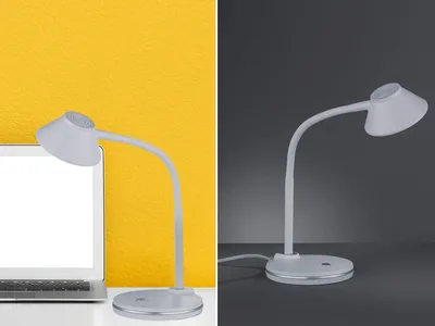 Produktbild von LED-Schreibtischleuchte - H 33 cm - Weiß - Kunststoff