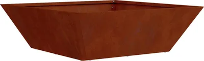 Image de Cache-pot de jardin Rouillé 50 x 50 x 15 cm
