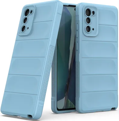 Produktbild von Galaxy Note 20 Hülle, Weich TPU Silikon Stossfest Anti-rutsch Schutzhülle für Samsung Galaxy Note 20 5G Blau