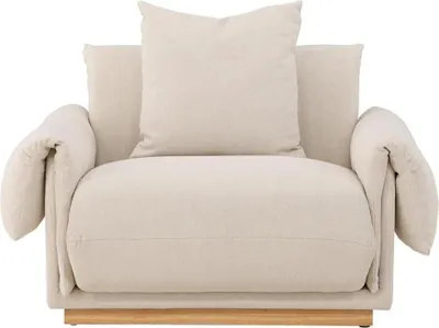 Produktbild von Sessel Mollösund aus Leinen - Beige