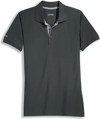Produktbild von Uvex 98959, T-Shirt, Mann, Grau, 3XL, Kleidungsknopf, Lyocell, Polyester