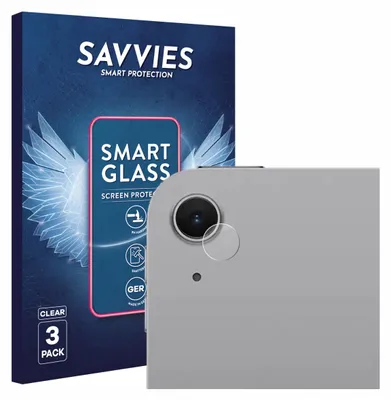 Produktbild von 3x Savvies Schutzglas Folie für Apple iPad Air 11" M4 2026 (NUR Kameraschutz) 9H Panzer Schutzfolie Glas Displayschutz klar transparent
