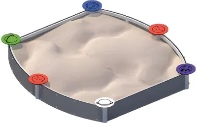 Produktbild von Sandkasten Spielplatz Kinderspielplatz Spielgelände Klettergerüst Erlebnisplatz