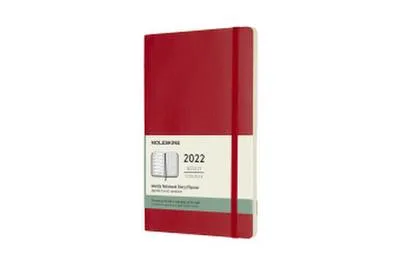 Produktbild von Moleskine Classic, Persönliches Tagebuch, Rot, 12-Month, Einfarbig, Elfenbein, 130 x 210 mm