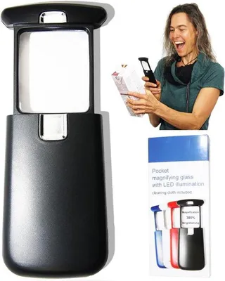 Image de Loupe de lecture à 3 LED avec éclairage et grossissement