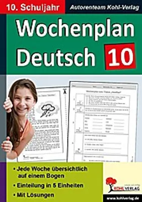Image de Wochenplan Deutsch / Klasse 10
