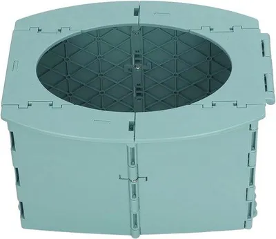 Produktbild von Famanu Toilettensitz Faltbar - Tragbares Kinderklo - Reisen und Camping - Leicht und Kompakt - 16 x 5 cm - Grün
