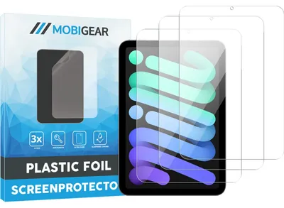 Produktbild von Mobigear iPad Mini 6 (2021) Displayschutzfolie – Kompatibel mit Hüllen (3er-Pack)