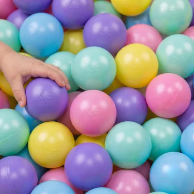 Produktbild von 100 Bunte Bälle für Bällebad 5,5 Baby Spielbälle Kinder Spielzeug Plastikbälle
