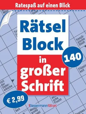 Obrázok produktu pre Rätselblock in großer Schrift 140