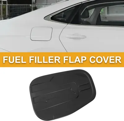 Image de Capuchon De Porte De Réservoir De Carburant Pour Ford Ranger 2023-2025 Couverture De Trappe De Remplissage De Carburant Type Adhésif Noir Abs