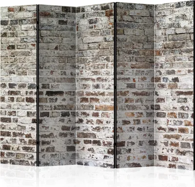 Produktbild von 5-teiliger Einseitiger Vlies Paravent - Old Walls II 225x172 cm Muster f-A-0411-z-c