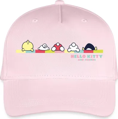 Produktbild von Spreadshirt Hello Kitty And Friends Pose Kinder Bio Basecap, One size, Hellrosa
