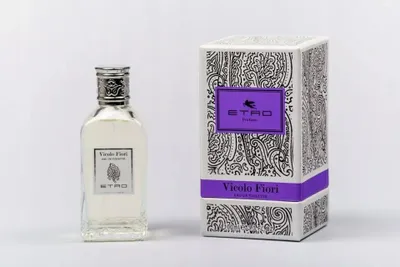 Zdjęcie produktu dla Etro Vicolo Fiori, 100 ml, Mandarynka, Pomarańczowy, Cyklamen, Kwiat lotosu, Melon, Brzoskwinia, Różowy, Lilia wodna, Ylang-ylang, Orris, Bursztyn, Piżmo, Drzewo sandałowe, Wanilia, Spray