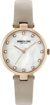 Produktbild von Kenneth Cole New York Damen-Armbanduhr Analog Quarz Leder KC50257003