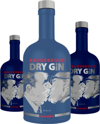 Produktbild von 3 x Bruderkuss Gin Rare Collectors Edition "Pantone Blau 2020"