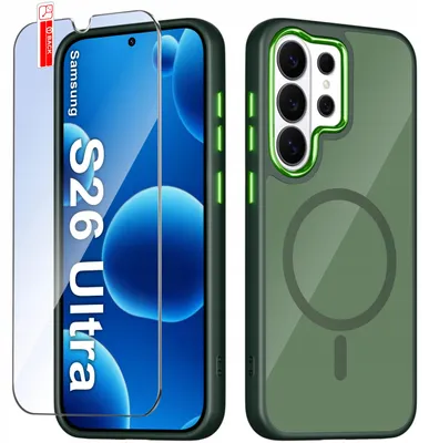 Produktbild von Hülle für Samsung S26 Ultra – Magsafe-Hülle, matt, magnetisch, Premium + Glas