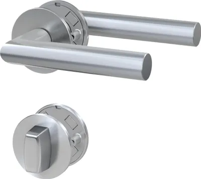 Produktbild von BASI - Rosetten-Garnitur - ZB 3220 - 3 mm Magnet-Flachrosetten - Edelstahl - WC Schloss - 7308-3308