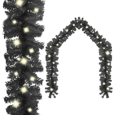 Immagine prodotto di Vidaxl Weihnachtsgirlande mit LED -Leuchten 10 m schwarz