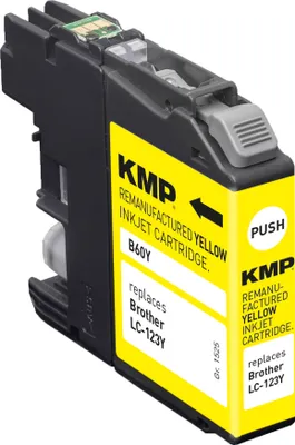 Immagine prodotto di KMP Printtechnik AG 1525,4009 KMP Patrone Brother LC-123Y      600 S. yellow remanufactured