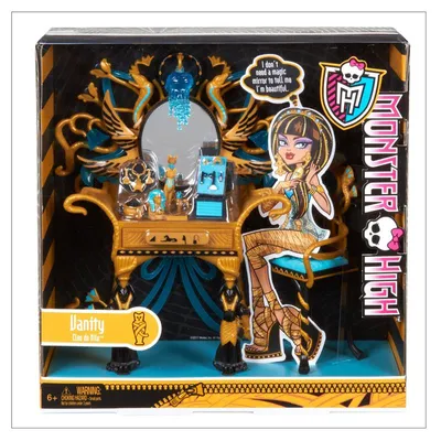 Produktbild von Mattel Monster High Cleo Schminktisch, Mehrfach