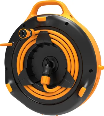 Produktbild von Fiskars Waterhweel S, Standrolle, Funktional, Schwarz, Orange, 390 mm, 161 mm, 444 mm