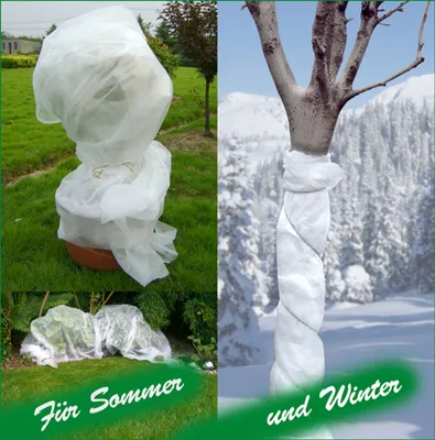Produktbild von HAUSHALT INTERNATIONAL Gartenvlies Pflanzenschutzsack Wintervlies Kälteschutz Pflanzen Bäume Sträucher