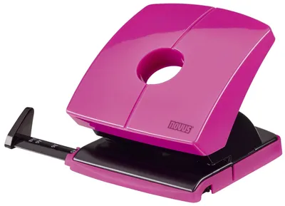 Produktbild von Novus® 025-0626 Locher (Büro) B230 - 30 Blatt, 4-fach Lochung, Anschlagschiene, pink