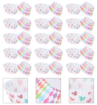 400 bunte Papier-Backförmchen für Cupcakes und Muffins