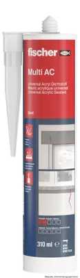 Produktbild von fischer Universal Acryl Dichtstoff Multi AC, weiß, 310 ml