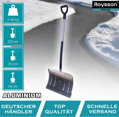 Produktbild von Aluminium Schneeschaufel 122 cm Schneeschieber universal schnee schieben