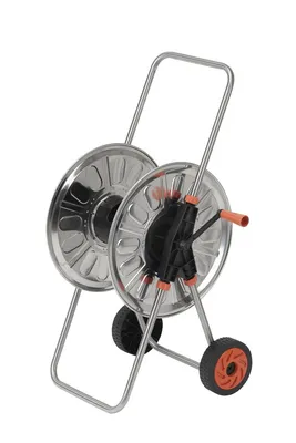Produktbild von Schlauchwagen 80m Edelstahl Schlauchaufroller Schlauchhalter Schlauchtrommel 1/2' CARINOX Bradas 0861