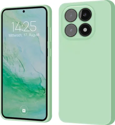A product image showing a smartphone case from two angles.