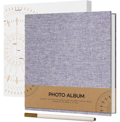 Obrázok produktu pre Samolepiaci fotoalbum ľanový svadobný 10x15cm fialový