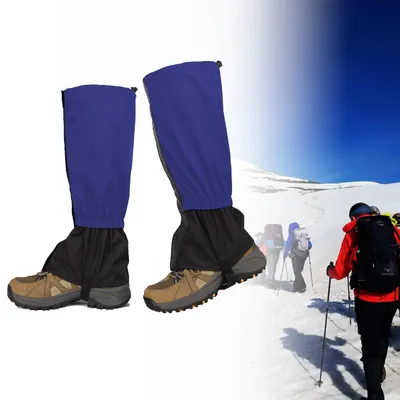 Immagine prodotto di Ghette da trekking - Impermeabili - Traspiranti - Regolabili - Nero - Per escursioni e caccia