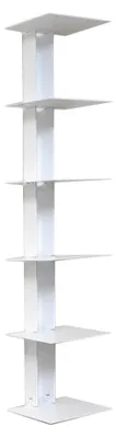 Produktbild von Bücherturm 90 cm (für 1 m Bücher) Weiß Bücherregal Wandregal