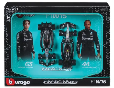 Immagine prodotto di Mercedes-AMG W15 Hamilton Russell ZESTAW BOLIDÓW F1 1:43 BBURAGO 18-38115