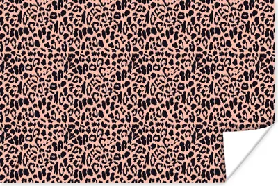 Produktbild von MuchoWow® Poster Leopardenmuster - Rosa - Tiere 180x120 cm - Fotoplakat