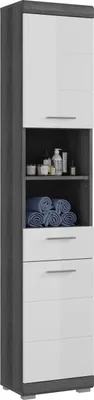 Produktbild von xonox.home Hochschrank Scout Rauchsilber Nachbildung 37x191x31 cm