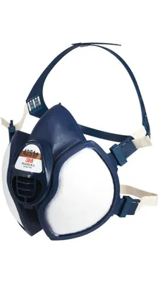 Zdjęcie produktu dla 3M 4251+, 1 szt., Jeden rozmiar, Dorośli, FFA1P2 R D, FFA2P3 R D, FFABE1P3 R D, FFABEK1P3 R D, Niebieski, Biały