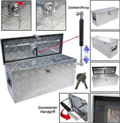 Produktbild von Truckbox Transportkiste Alubox Transportbox Werkzeugkiste Transport Kiste Box A5