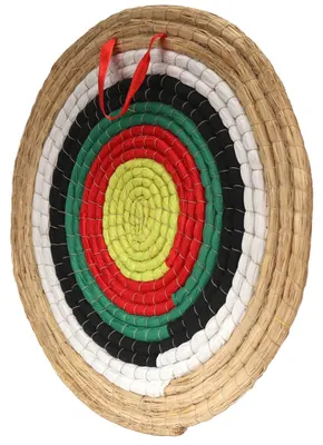Immagine prodotto di Bersaglio per tiro con l'arco, realizzato a mano in paglia, di 50 cm, adatto sia per archi ricurvi che composti