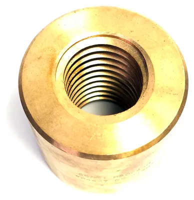 Produktbild von Trapezgewindemutter Tr44X7 Rechts, Bronzefarben, Hbd – Ozd