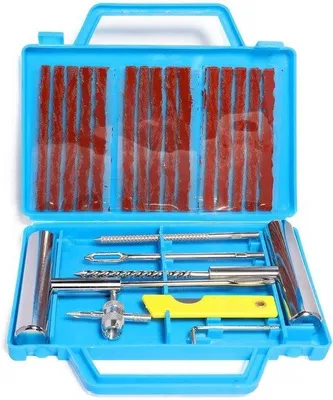 Productafbeelding van Band reparatieset - Bandenplakset banden reparatie - Band repareren - 22-delige set - 16.9 x 14.9 x 2.4 cm