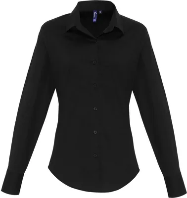 Produktbild von Premier - Hemd für Damen Langärmlig PC5697 (36 DE) (Schwarz)