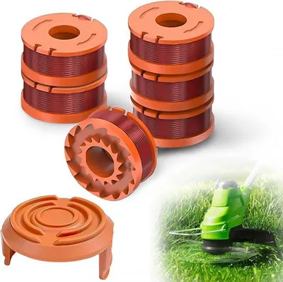 Produktbild von 6 Stück Draadspool-Set für Grasraser, 1 Abdeckung, für alle 20 V Worx-Grasraser