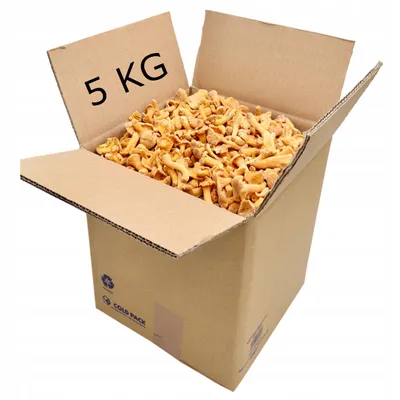 Zdjęcie produktu dla Ładne Kurki Pieprznik Jadalny Całe Grzyby Mrożone Worek 5Kg Dużo Witamin