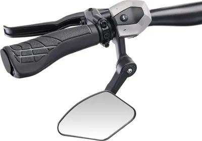 Produktbild von Krampe Fahrradspiegel KF Cross Typ C kleine Außenklemmung, schwarz